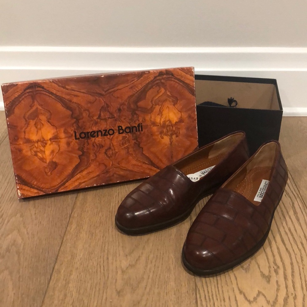 Lorenzo Banfi Men’s Brown Leather Loafers